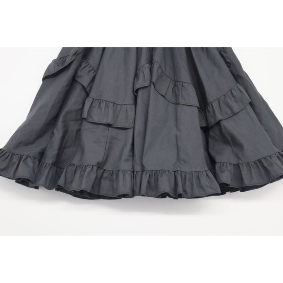Kate Schorer Co. Womens Whimsygoth Black Ruffled Tiered Skirt Small - Picture 6 of 8
